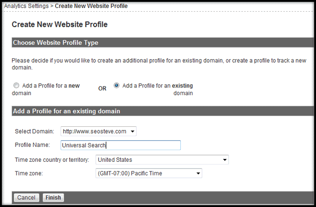 Google Analytics Universal Search Tracking