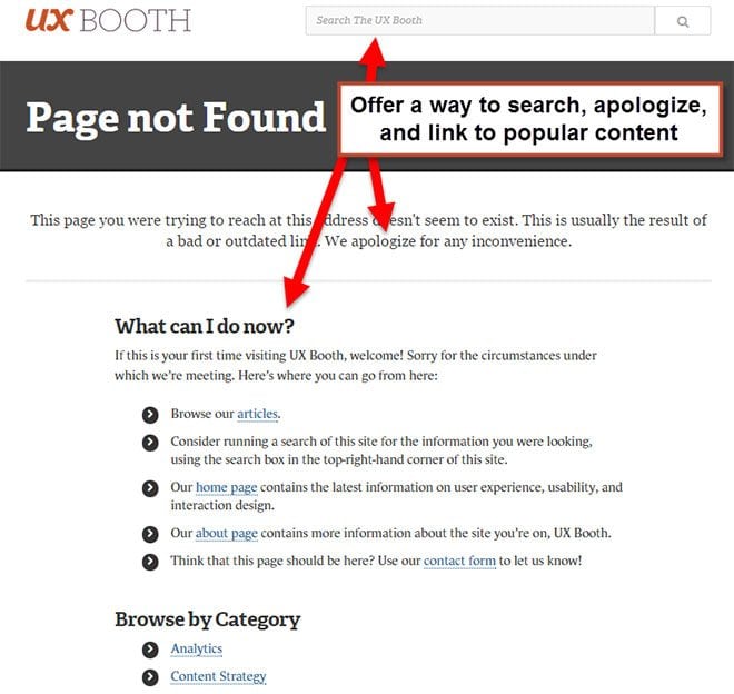 Custom 404 Page Example with Search Box