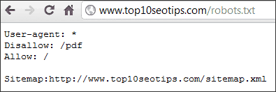 Example of an Optimized robots.txt File